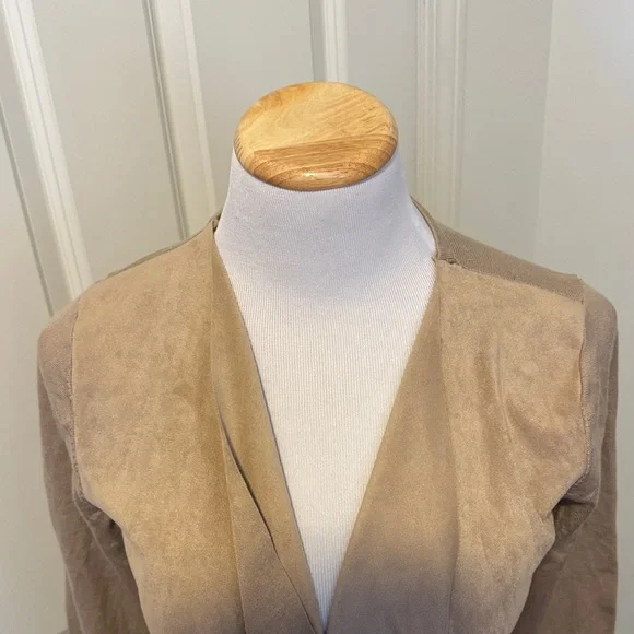 INC International Concepts Tan Fringe Cape - Picture 4 of 10